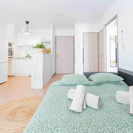 Entre Aude & Cite - T2 Cosy Avec Balcon Et Clim קרקסון