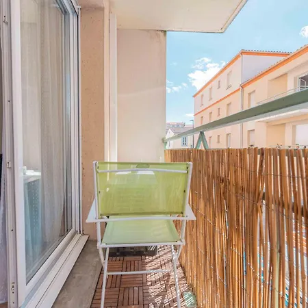 דירה Entre Aude & Cite - T2 Cosy Avec Balcon Et Clim קרקסון